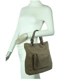 The Addison Tote - Khaki - Ampere Creations