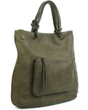 The Addison Tote - Khaki - Ampere Creations