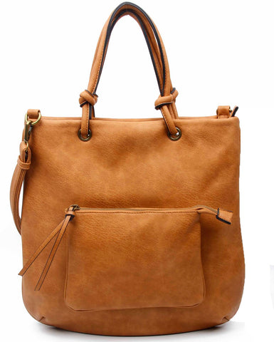 The Addison Tote - Light Brown - Ampere Creations