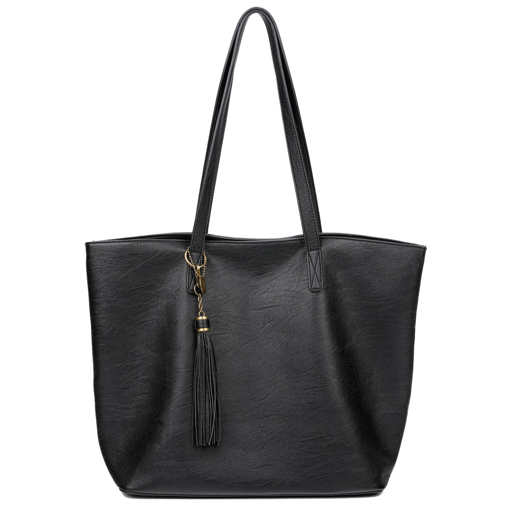 The Lucia Tote - Black - Ampere Creations