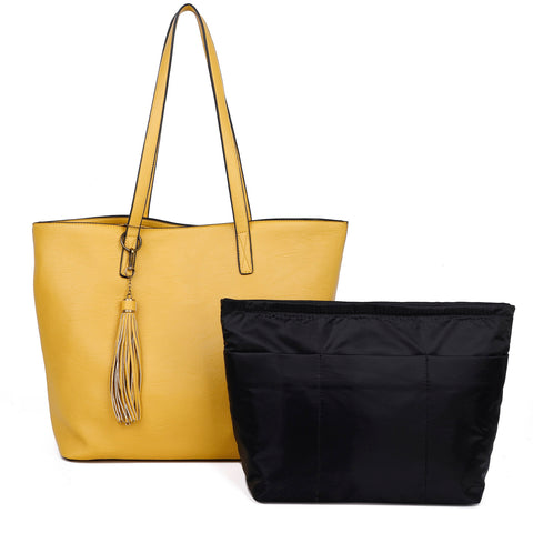 The Lucia Tote - Nutty Mustard - Ampere Creations