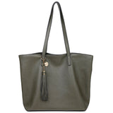 The Lucia Tote - Olive - Ampere Creations
