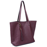The Lucia Tote - Wine - Ampere Creations