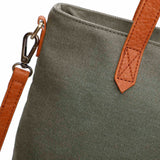 The Katrina Canvas Tote - Army Green