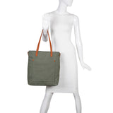 The Katrina Canvas Tote - Army Green