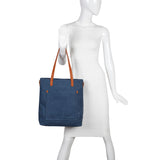 The Katrina Canvas Tote - Deep Sea Blue