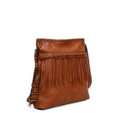 June Fringe Tote - Light Brown