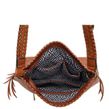 June Fringe Tote - Light Brown