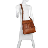 June Fringe Tote - Light Brown