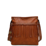 Copy of June Fringe Tote - Light Brown