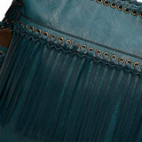 June Fringe Tote - Teal