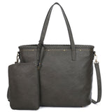 Carrie Tote with additional mini bag - Black