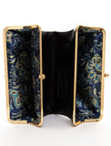 The Sandra Clutch Wallet - Black - Ampere Creations