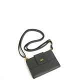 The Sophia Wallet Crossbody - Black - Ampere Creations