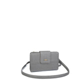 The Sophia Wallet Crossbody - Dark Silver - Ampere Creations