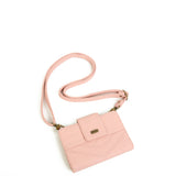 The Sophia Wallet Crossbody - Petal Pink - Ampere Creations