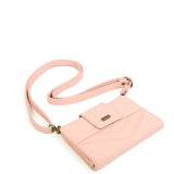 The Sophia Wallet Crossbody - Petal Pink - Ampere Creations