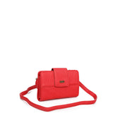 The Sophia Wallet Crossbody - Poppy Red - Ampere Creations