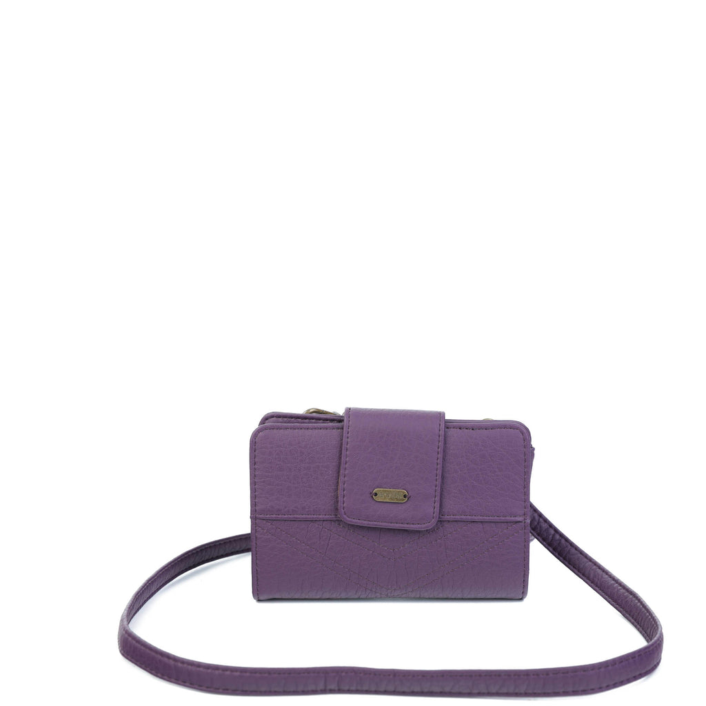 The Sophia Wallet Crossbody - Purple - Ampere Creations