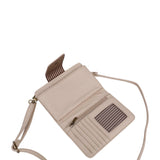 The Sophia Wallet Crossbody - Taupe - Ampere Creations