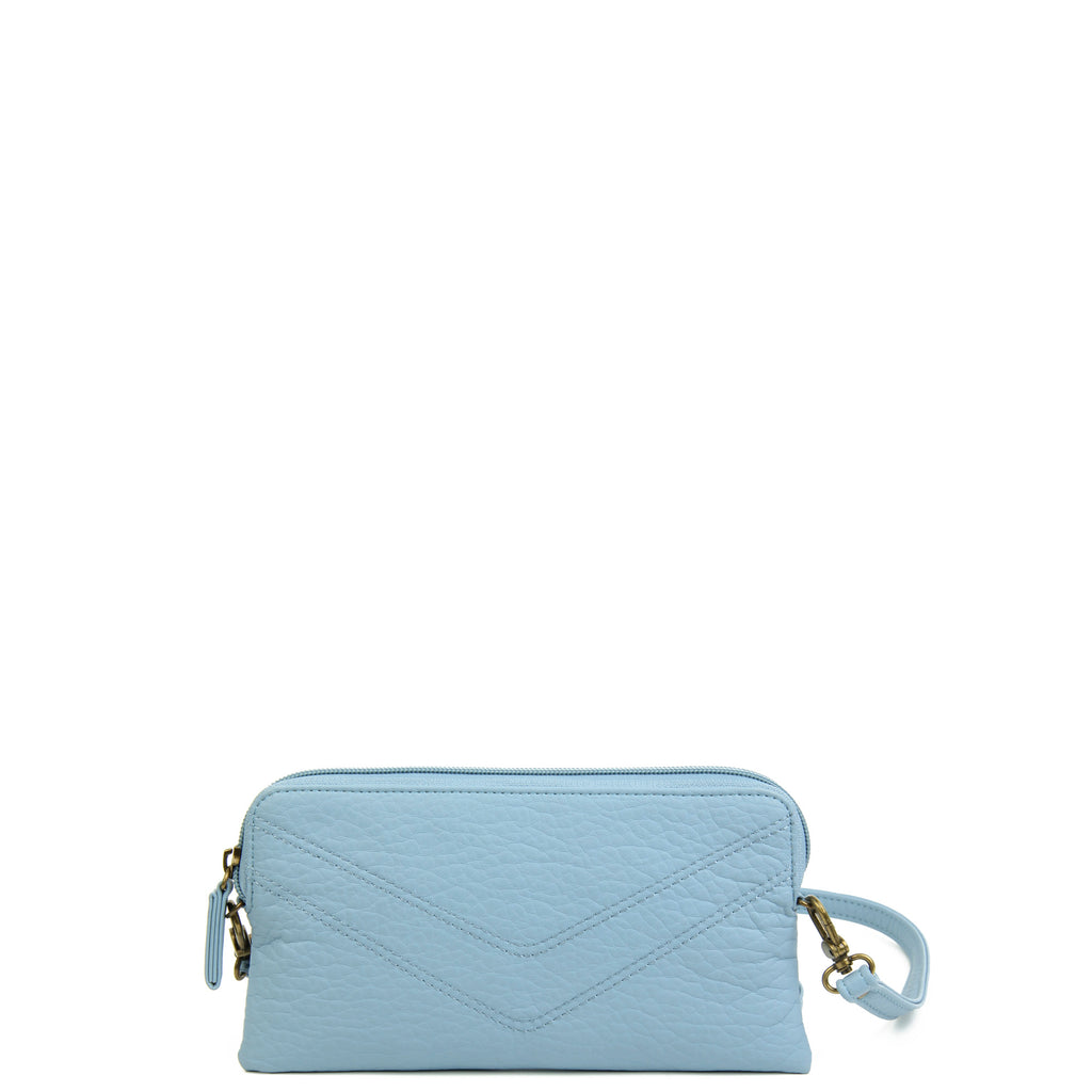 The Samantha Wallet Crossbody - Baby Blue - Ampere Creations