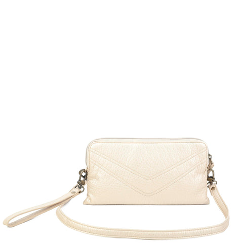 The Samantha Wallet Crossbody - Champagne - Ampere Creations