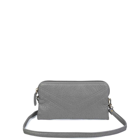 The Samantha Wallet Crossbody - Dark Silver - Ampere Creations