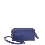 The Samantha Wallet Crossbody - Navy Blue - Ampere Creations