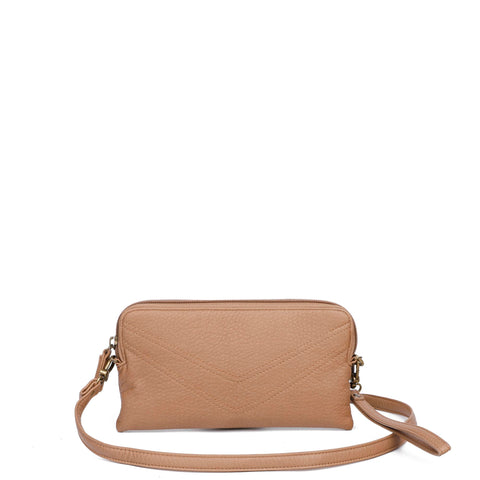 The Samantha Wallet Crossbody - Sand - Ampere Creations