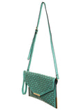 The Ana Laser Cut Messenger - Mint - Ampere Creations