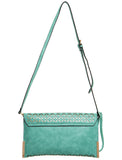 The Ana Laser Cut Messenger - Mint - Ampere Creations