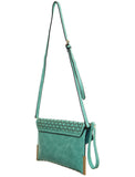 The Ana Laser Cut Messenger - Mint - Ampere Creations