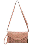 The Ana Laser Cut Messenger - Nude - Ampere Creations