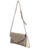 The Ana Laser Cut Messenger - Beige - Ampere Creations